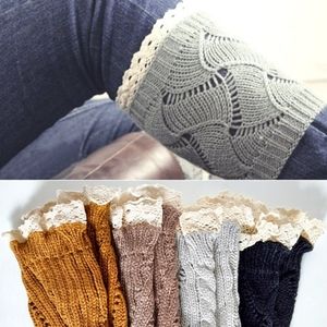 Knit Lace Boot Toppers
